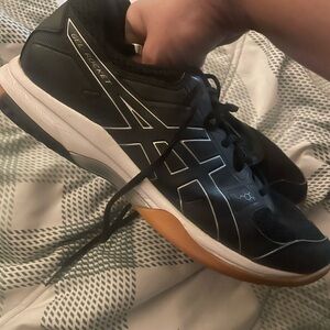 ASICS Men's Gel Rocket Black and White Athletic Shoes